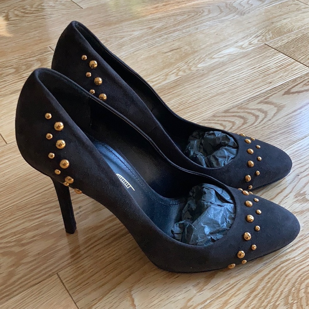 Maiyet Suade Studded Soft Black Pump